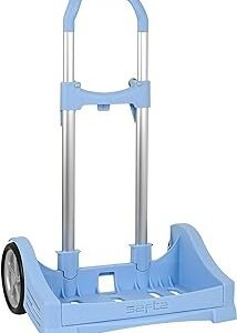 safta 641072205 Carro Evolution para Mochilas Escolares Plegable Ligero Resistente, Azul Claro