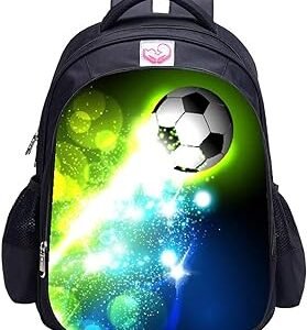 Mochila para niños con estampado de fútbol