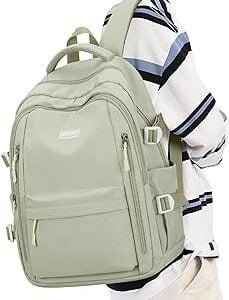 Mochilas Escolares Adolescentes, Mochila Escolar Informal Para Mujeres Y Hombres Deportiva Grande Impermeable Ligera Moderna Mochila Viaje Estética Para Jóvenes Adolescentes Bolso Escolar